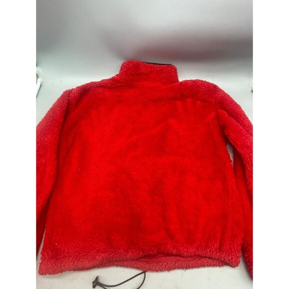 no boundaries fuzzy long sleeve sweatshirt solid red 1/4 zip pockets large READ - Picture 8 of 8